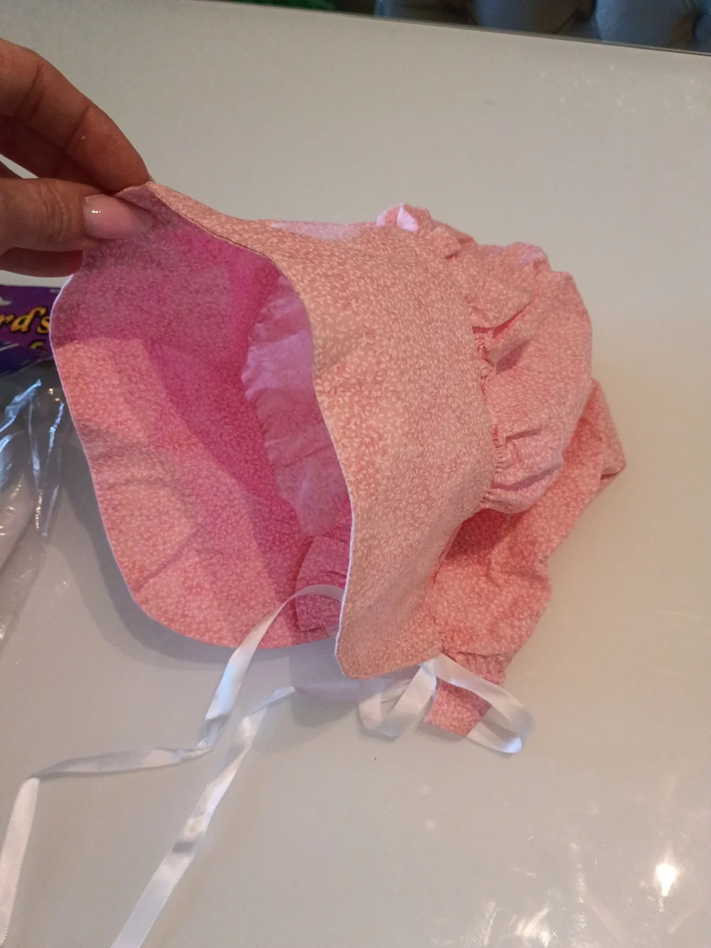 Woman's Little Bo Peep Bonnet Hat And Shepard's Hook